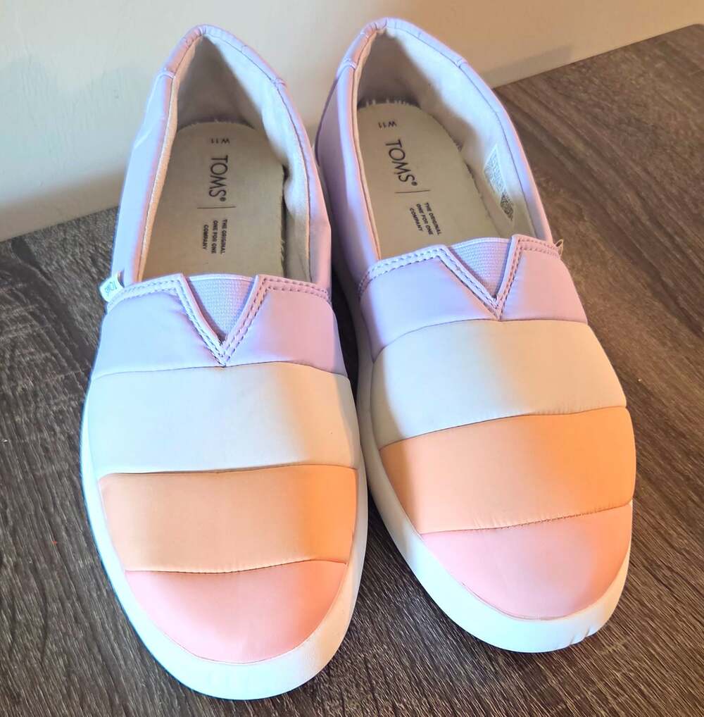 TOMS Women’s Alpargata Mallow Shoes Colorblock Multicolor Sz 11